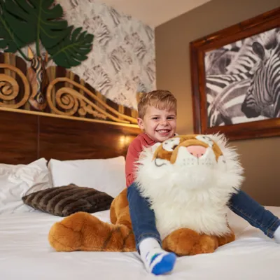 A Zebra Room In The Chessington Safari Hotel