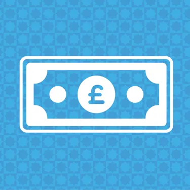 Graphic of pound note